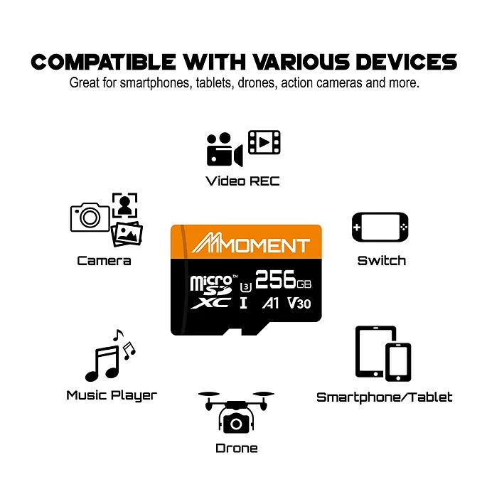Thẻ nhớ Moment Micro SD 64GB/ 128GB- Siêu Tốc Độ- Bảo Hành 3 Năm- Hàng Chất Lượng Cao