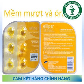 Viên serum dưỡng tóc ELLIPS (Vỉ 6 viên) - Vitamin dưỡng tóc