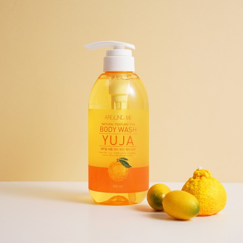 Sữa Tắm Around Me Nước Hoa Trắng Da Hương Citron Vita Body Gel Wash Citron 500ml