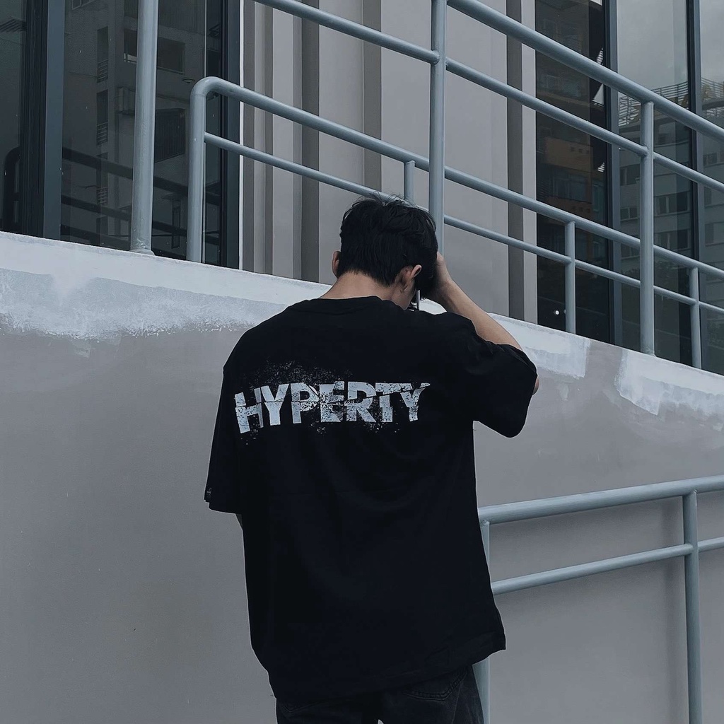 Áo thun cổ tròn HYPERTY Cut TrameTEE unisex, cotton thoáng mát, dày dặn, thời trang chính hãng HP003