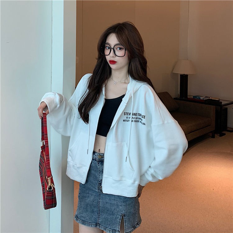 Áo Khoác Dáng Rộng Phong Cách Harajuku Hàn Quốc Cho Nữ Size S-2xl | BigBuy360 - bigbuy360.vn