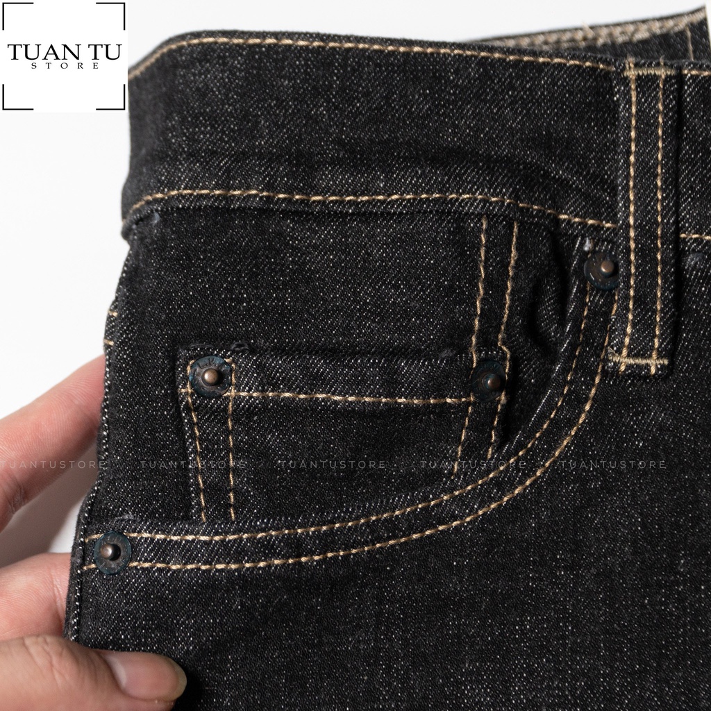 Quần Jean nam đen tiêu LV 511 cambodia (Form ống đứng Slimstrecth ,ống quần 17cm đến 19m,chất vải co dãn) t03 | BigBuy360 - bigbuy360.vn