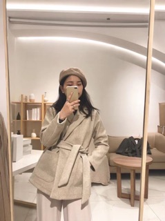 [Order] Áo khoác dạ Zara thắt belt