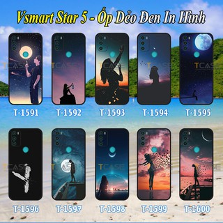 Ốp lưng Vsmart Star 5 - Ốp dẻo đen in hình Tâm Trạng siêu đẹp siêu ngầu