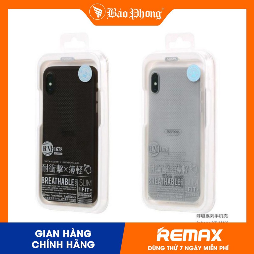 Ốp Remax Breathable Series RM-1678 ipX/ Xs Max/ 11pro/ 11promax