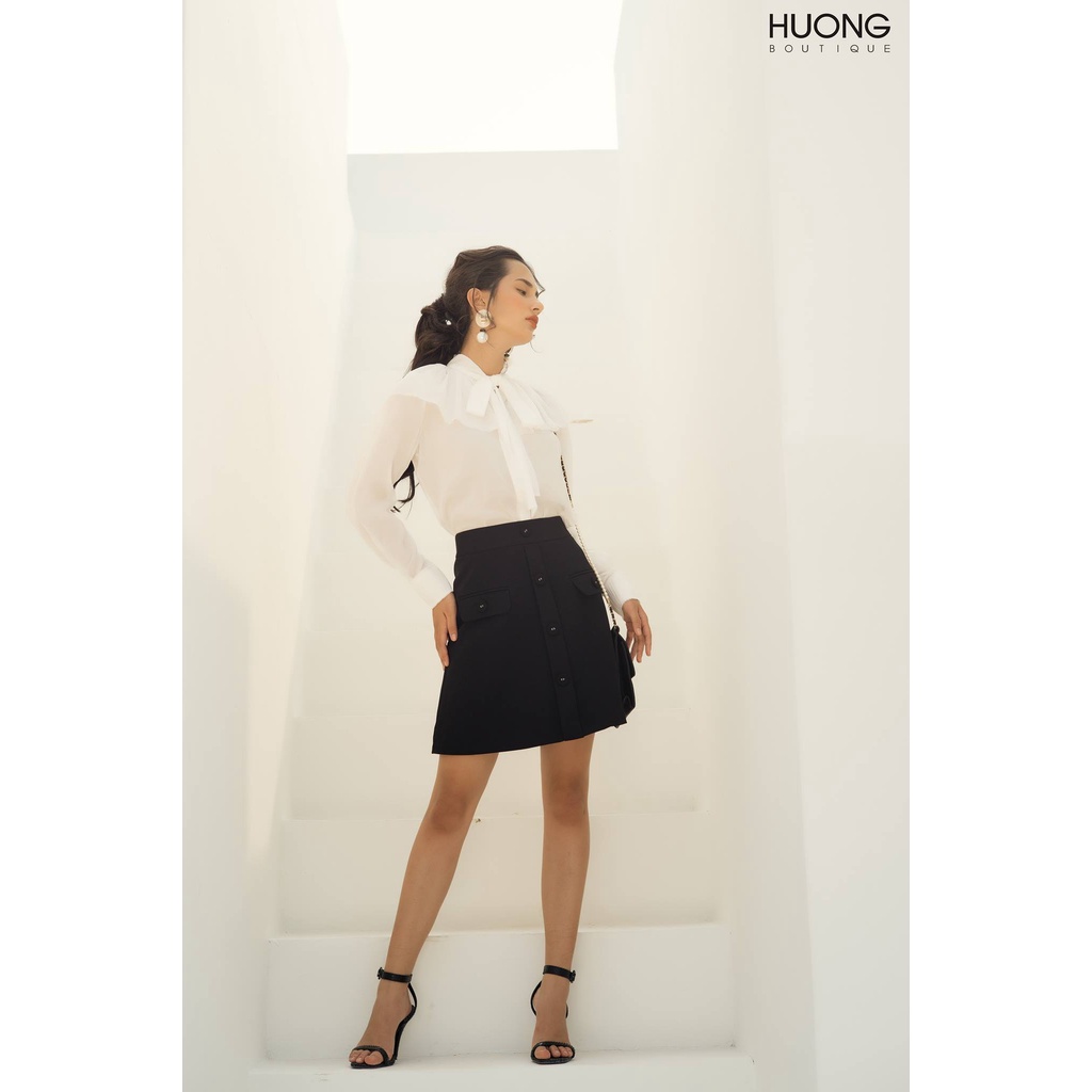 Chân váy chữ A đính cúc HUONG BOUTIQUE BSZ06