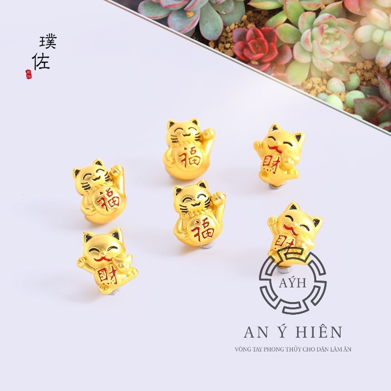 Charm Mèo thần tài đón lộc #C514 ( An Ý Hiên)