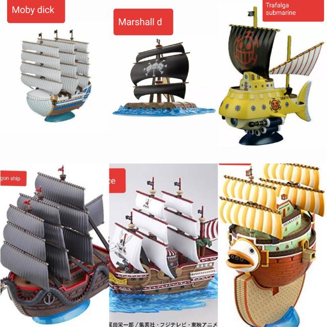Mô hình lắp ráp tàu one piece Bandai Nhật Bản có nhiều mẫu
