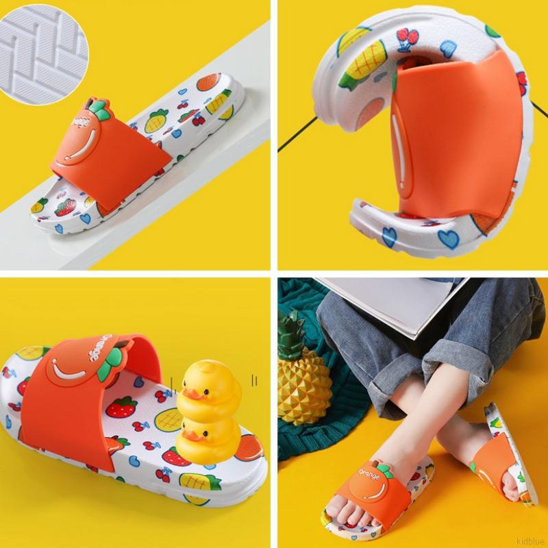 Dép Đi Trong Nhà Họa Tiết Trái Cây Dễ Thương Cho Bé