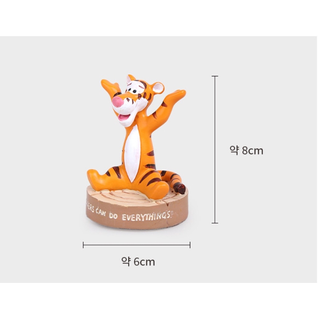 [DAISO Korea] Mô Hình Gấu Pooh / Piglet / Tiger 6 Kiểu