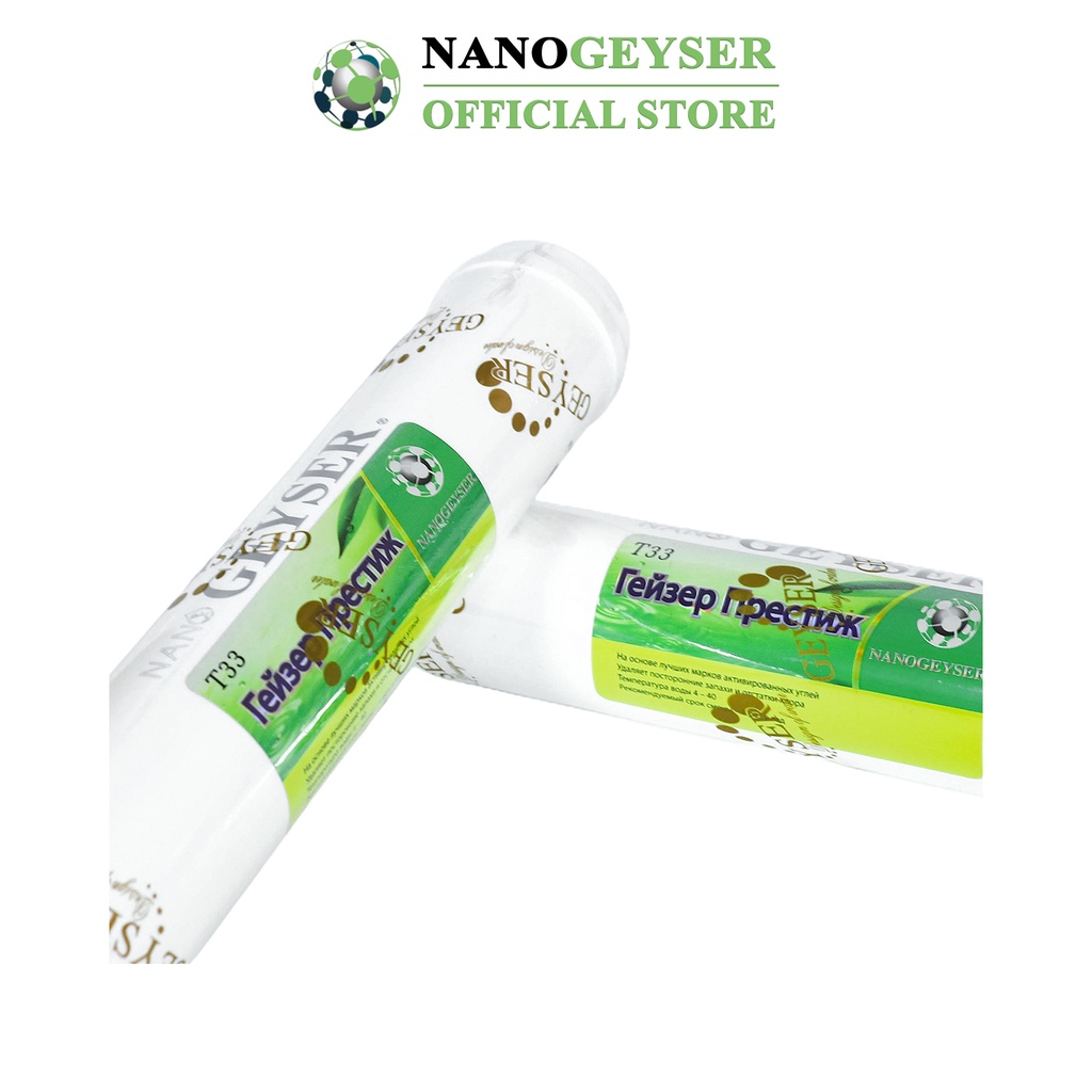 Lõi T33 Small Nano Geyser, Khử mùi cho nước, Dùng cho các dòng máy lọc nước RO, NANO, UF, Geyser, Kangaroo, Karofi, Aqua