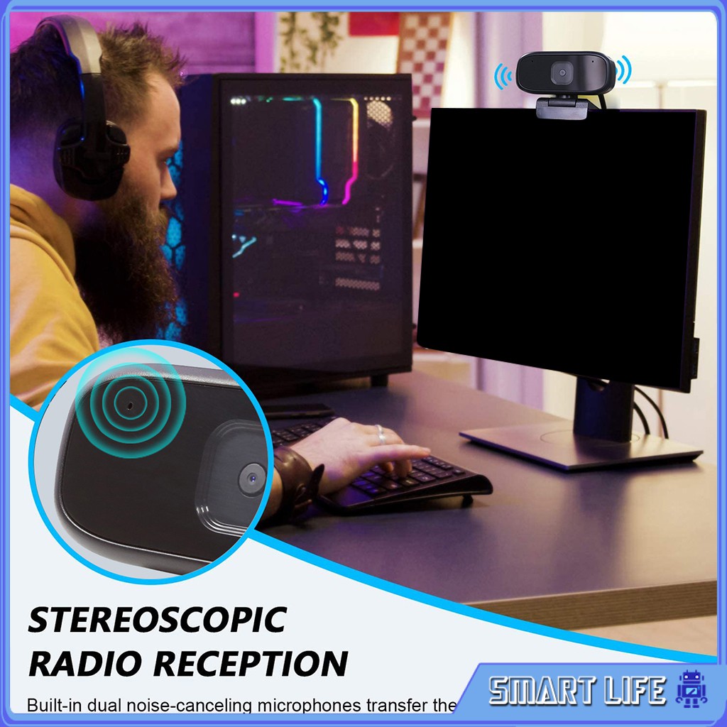 Camera Webcam 720P Kèm Micrô Chất Lượng Cao Cho PC Laptop Máy Tính Bảng Android | BigBuy360 - bigbuy360.vn