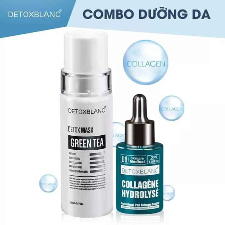 combo nạ thải độc và serum colagen detox blanc