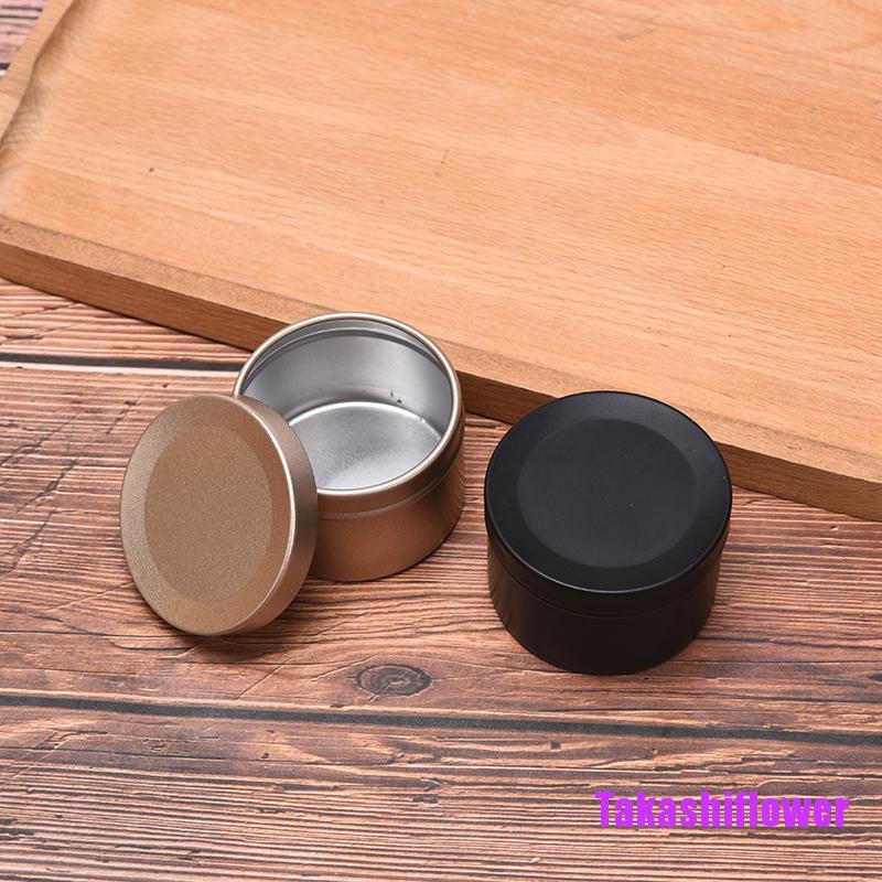 Hộp thiếc tròn rỗng đựng nến trà tiện dụng chất lượng cao
