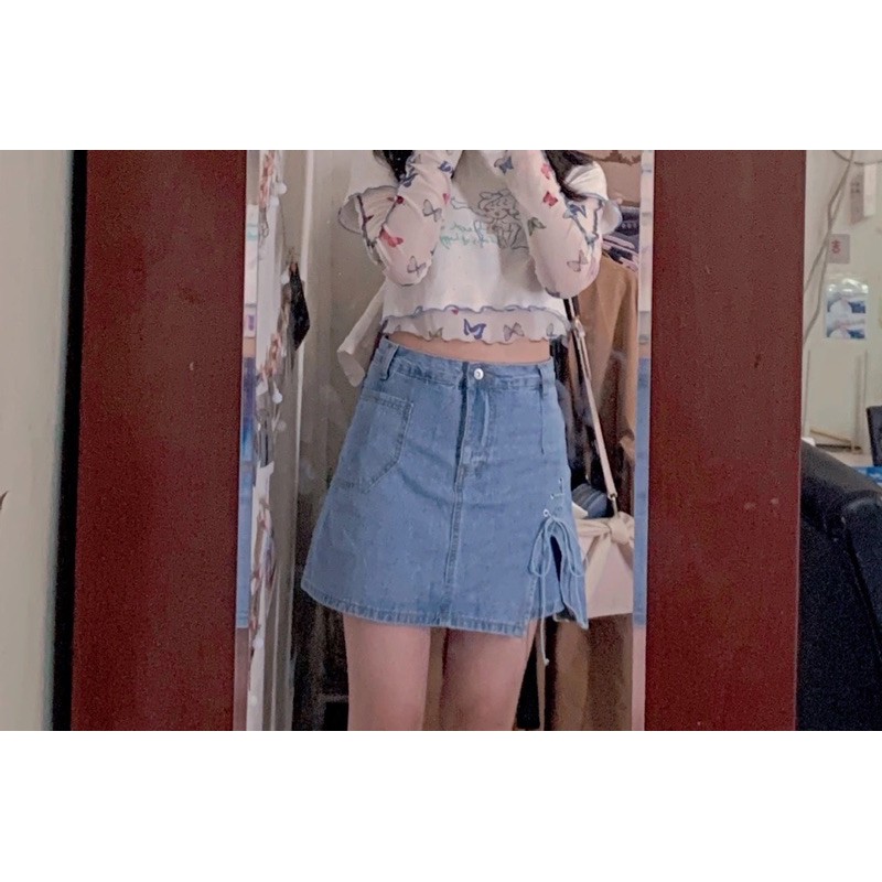 Chân váy jean, chân váy bò dáng chữ A thời trang quyến rũ có quần trong - CV2 | BigBuy360 - bigbuy360.vn