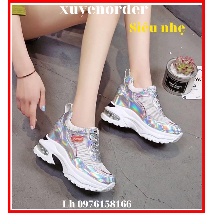 Giầy Đế Độn Nữ Nâng Chiều Cao 9 Cm Hàng Cao Cấp Siêu Chất ( Hàng ORDER)
