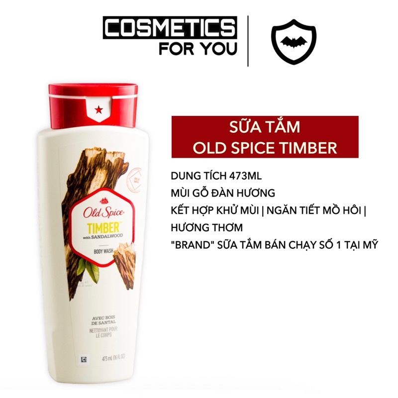 SỮA TẮM OLD SPICE 473ML [FIJI-TIMBER-BEARGLOVE-WOLFTHORN]