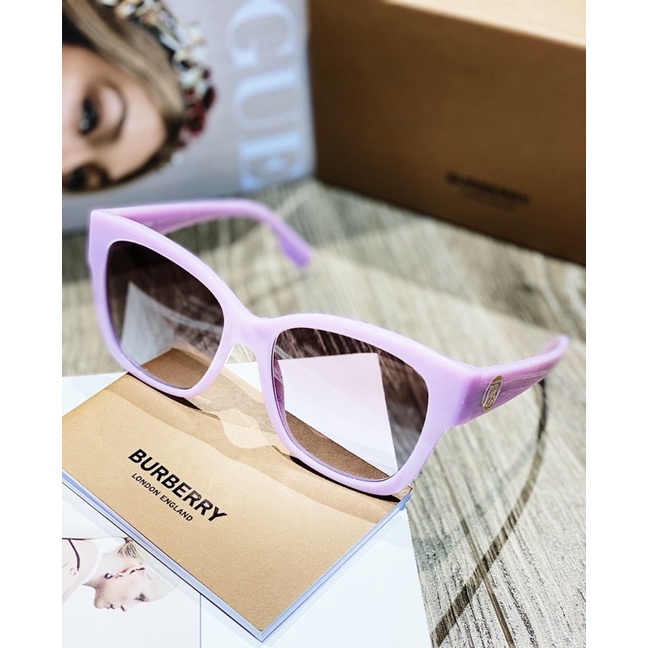 Mắt kính nữ  BURBERRY Hồng tím nhẹ, form xinh dễ đeo 🥰