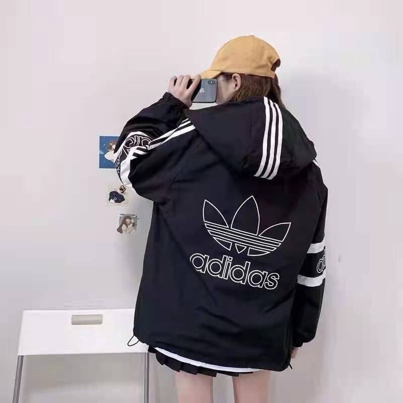 (ORDER)Áo khoác Nam Nữ thể thao cá tính in logo adidas năng động thu đông