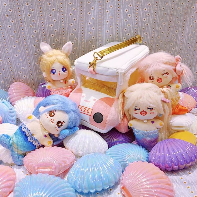 Outfit 10cm Đuôi Tiên Cá Nhiều Màu Sắc Và Vòng Cổ