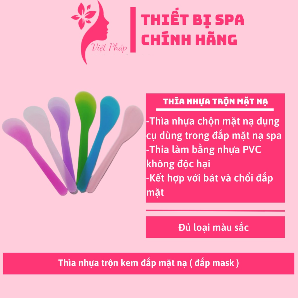 Thìa nhựa trộn mặt nạ