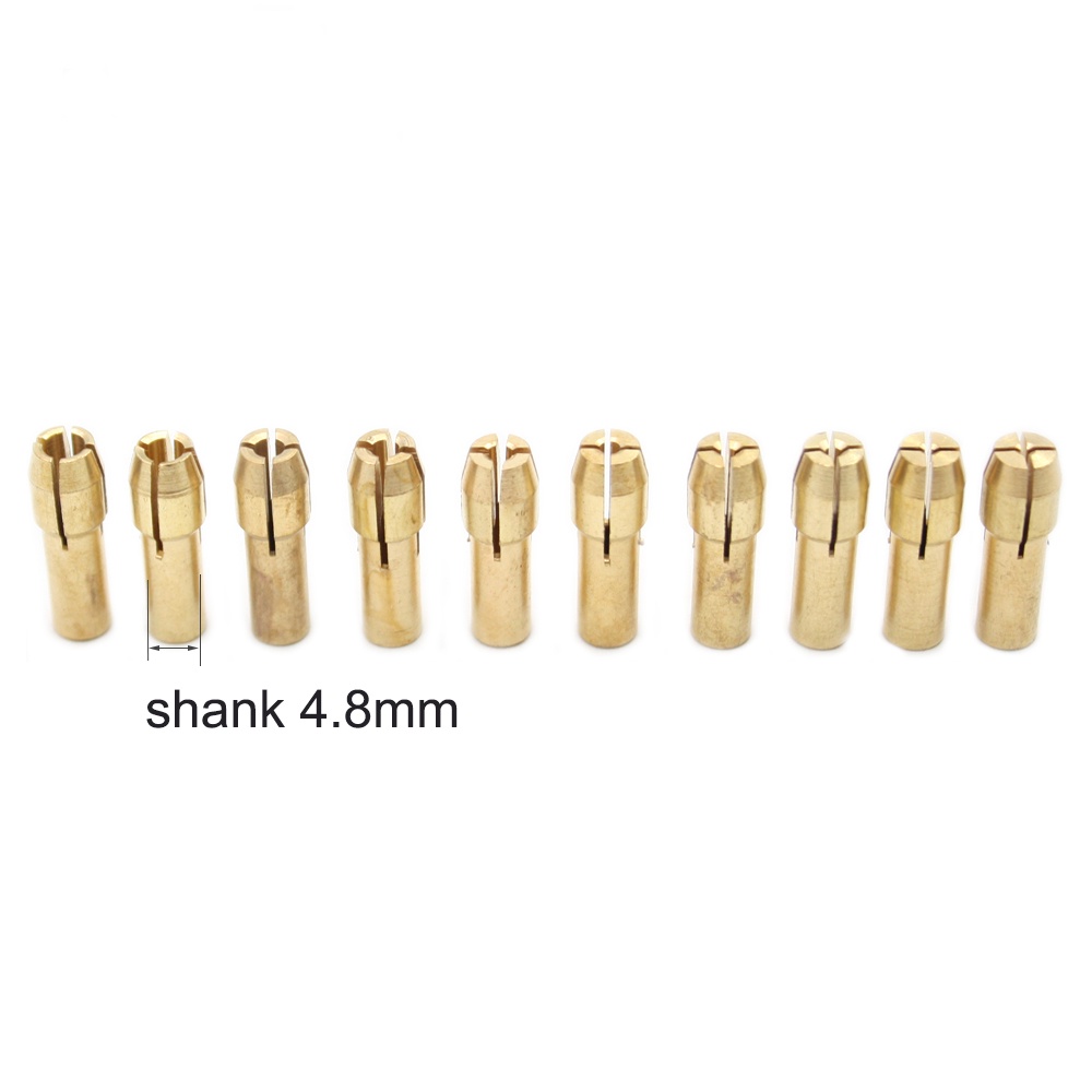 Set 11 Đầu Kẹp Mũi Khoan 0.5-3.2 mm 4.3mm 4.8mm M8 Chuyên Dụng