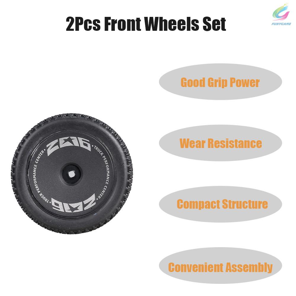 RC RC 2 Bánh Xe Thay Thế Cho Mô Hình Xe Điều Khiển Từ Xa Wltoys 1 / 14 144001