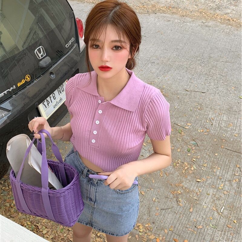 Áo len montoghi trơn cổ bẻ nhiều màu sắc