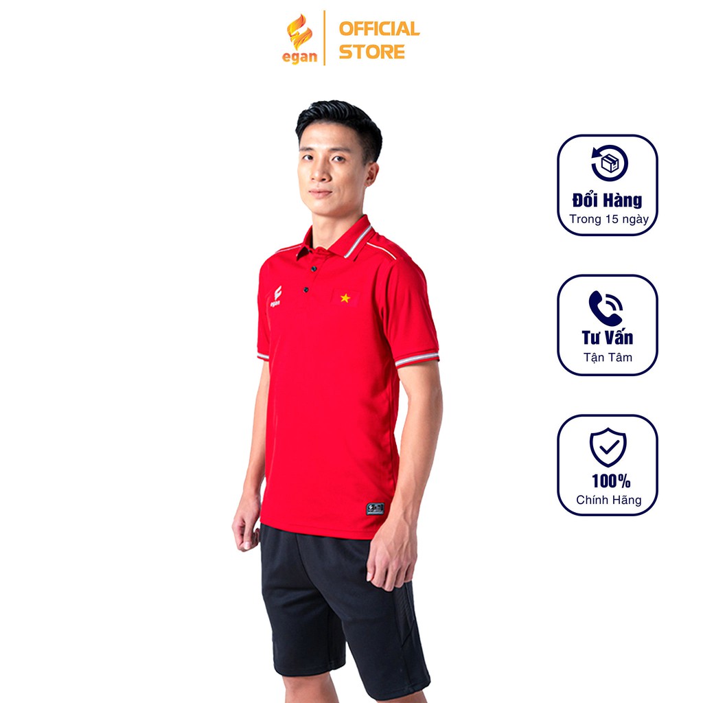 Áo Thun Thể Thao Nam Có Cổ Polo Cao Cấp EGAN 03 Phiên Bản Đặc Biệt Có Lá Cờ VIỆT NAM PBVN