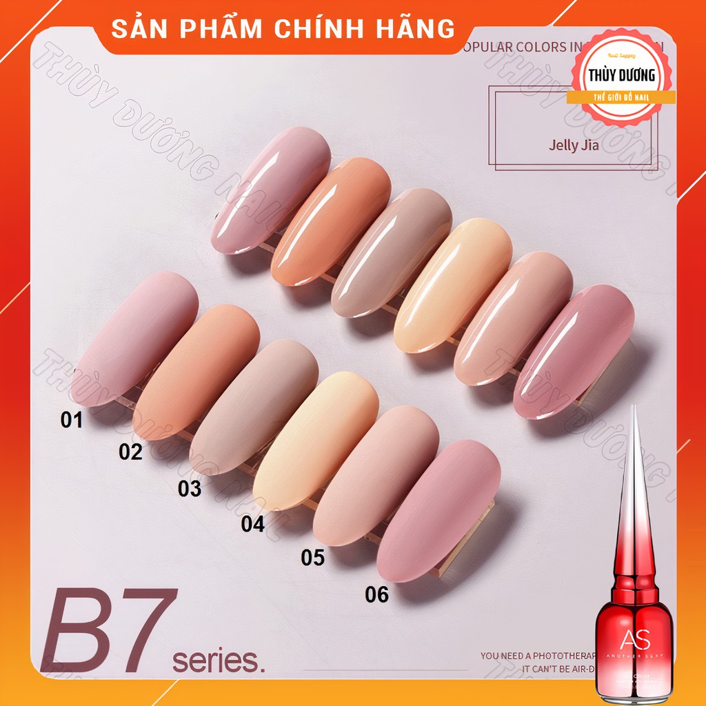 Sơn gel AS chính hãng chai đỏ mã B7 15ml