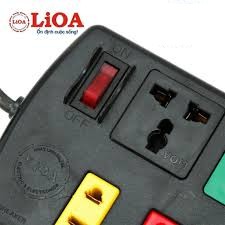 Ổ cắm điện LIOA  Ổ cắm điện LIOA 10 lỗ có công tắc, dây dài 3m/5m 1000W
