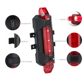 Đèn LED chiếu hậu Kevanly sạc USB cho xe đạp
