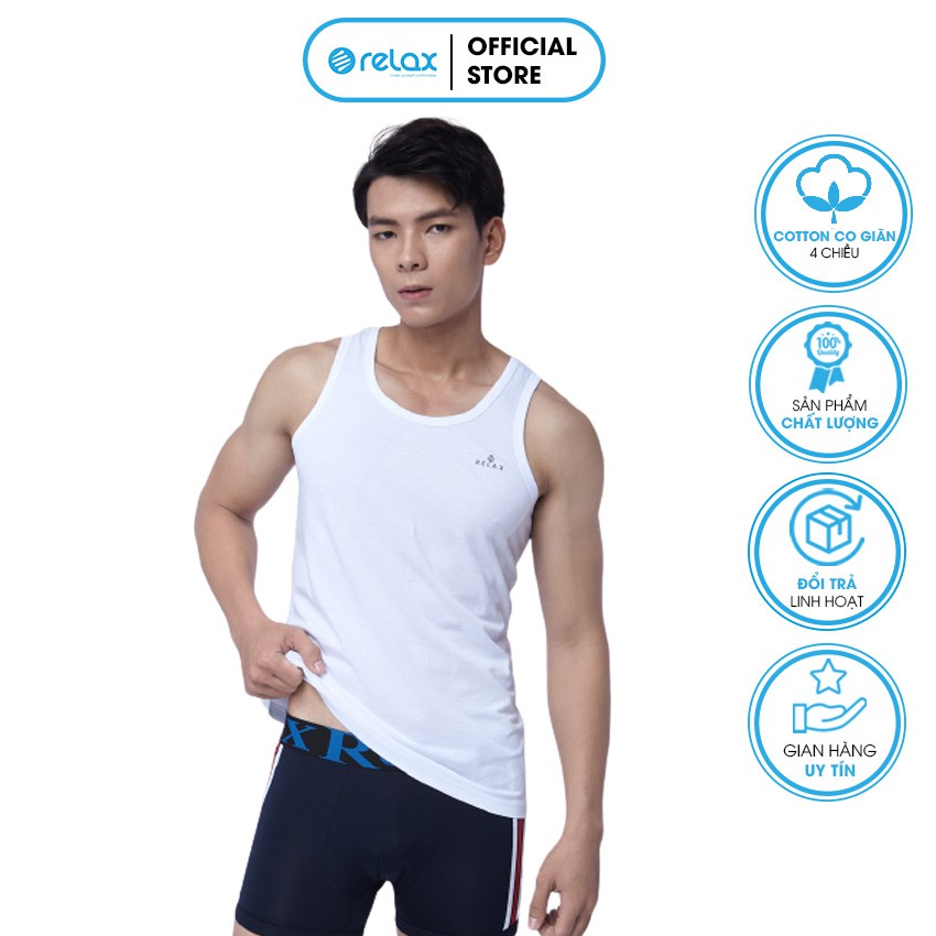 [FREESHIP] Áo thun ba lỗ nam RA001 áo lót nam cotton mềm mại thoáng mát cao cấp, đường may sắc xảo - RELAX FAMILY