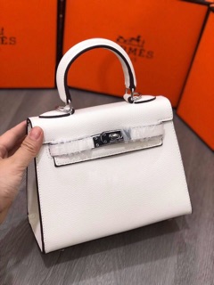 Túi HM size 20 dáng Cao tag Bạc