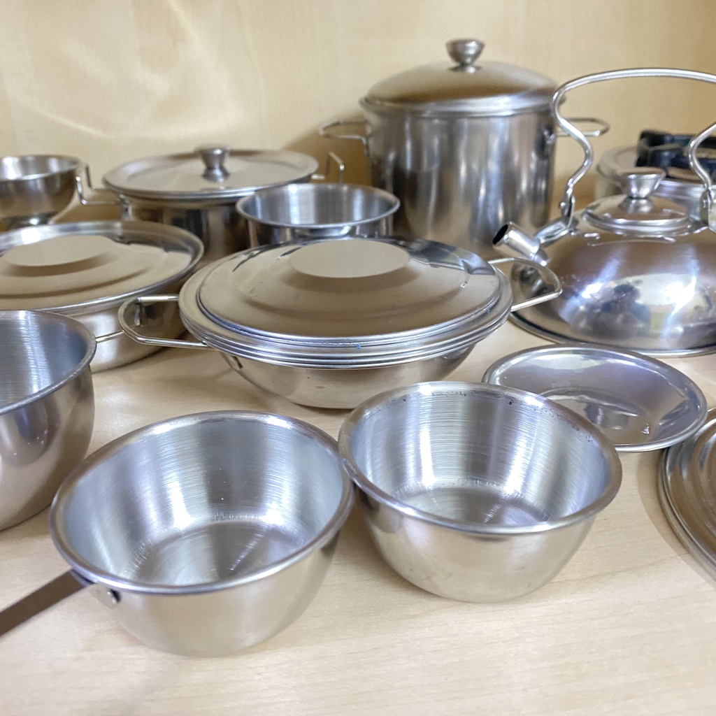 Đồ Chơi Nấu Ăn 40 Món Inox, Bộ Nấu Ăn 40 Chi Tiết Cao Cấp