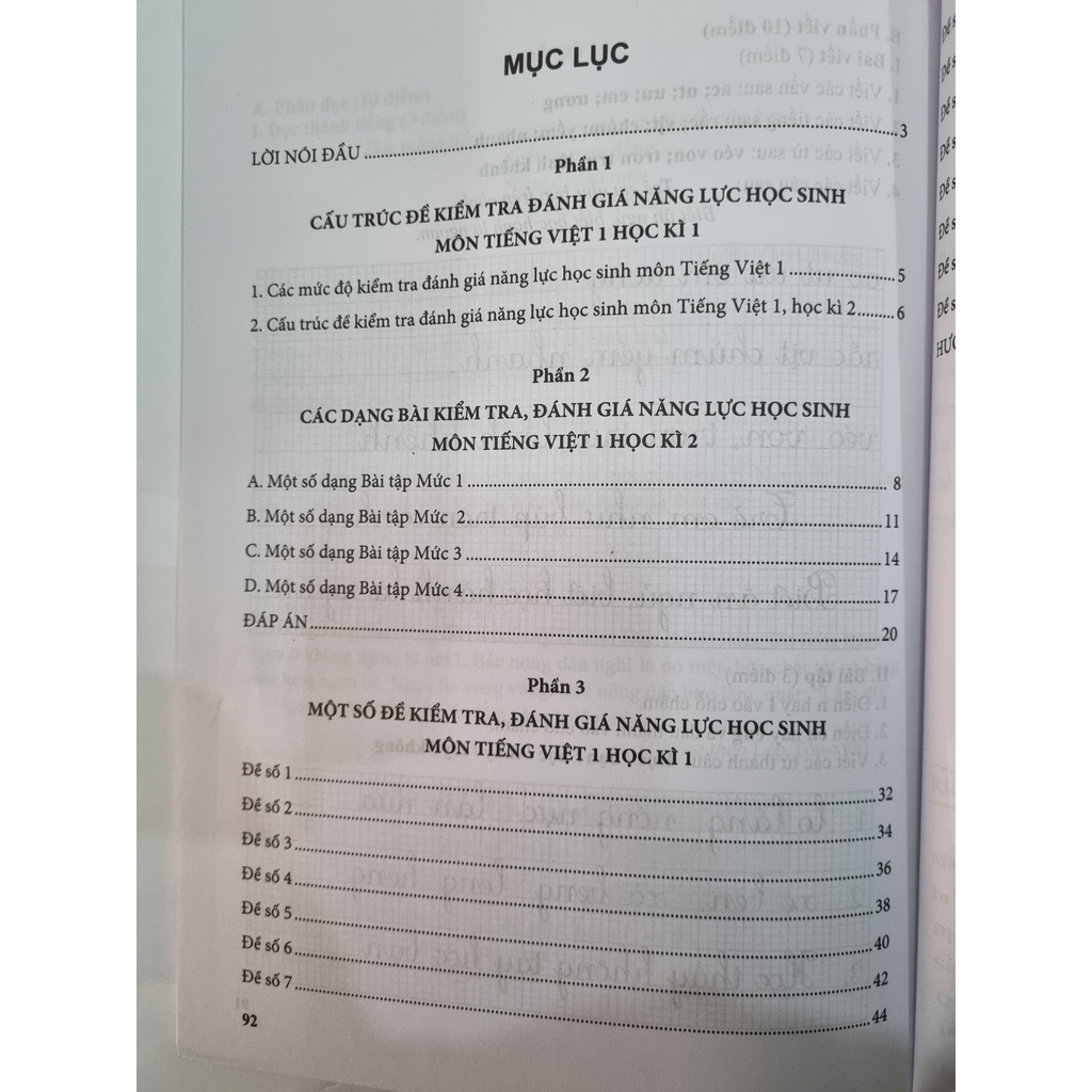 Sách - Kiểm tra, đánh giá năng lực học sinh lớp 1 môn Tiếng Việt học kỳ 1