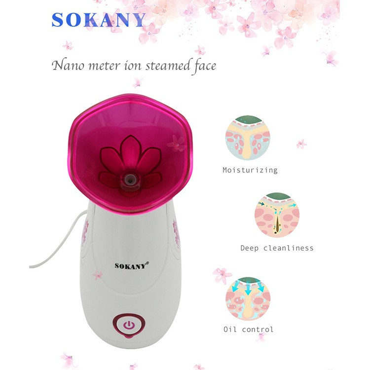 Máy xông mặt sokany ZJ-618 dung tích 65ml, công suất: 280W [ BẢO HÀNH 1 NĂM ]