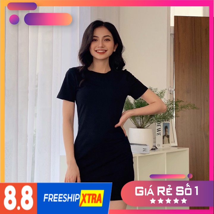 [VÁY BODY] Váy body đen trơn v189