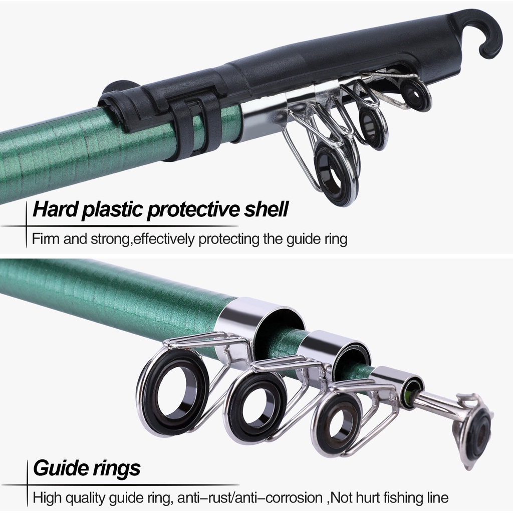 Cần câu cá xoay 1.8M Cần câu cá bằng kính thiên văn cho trẻ em Cần câu