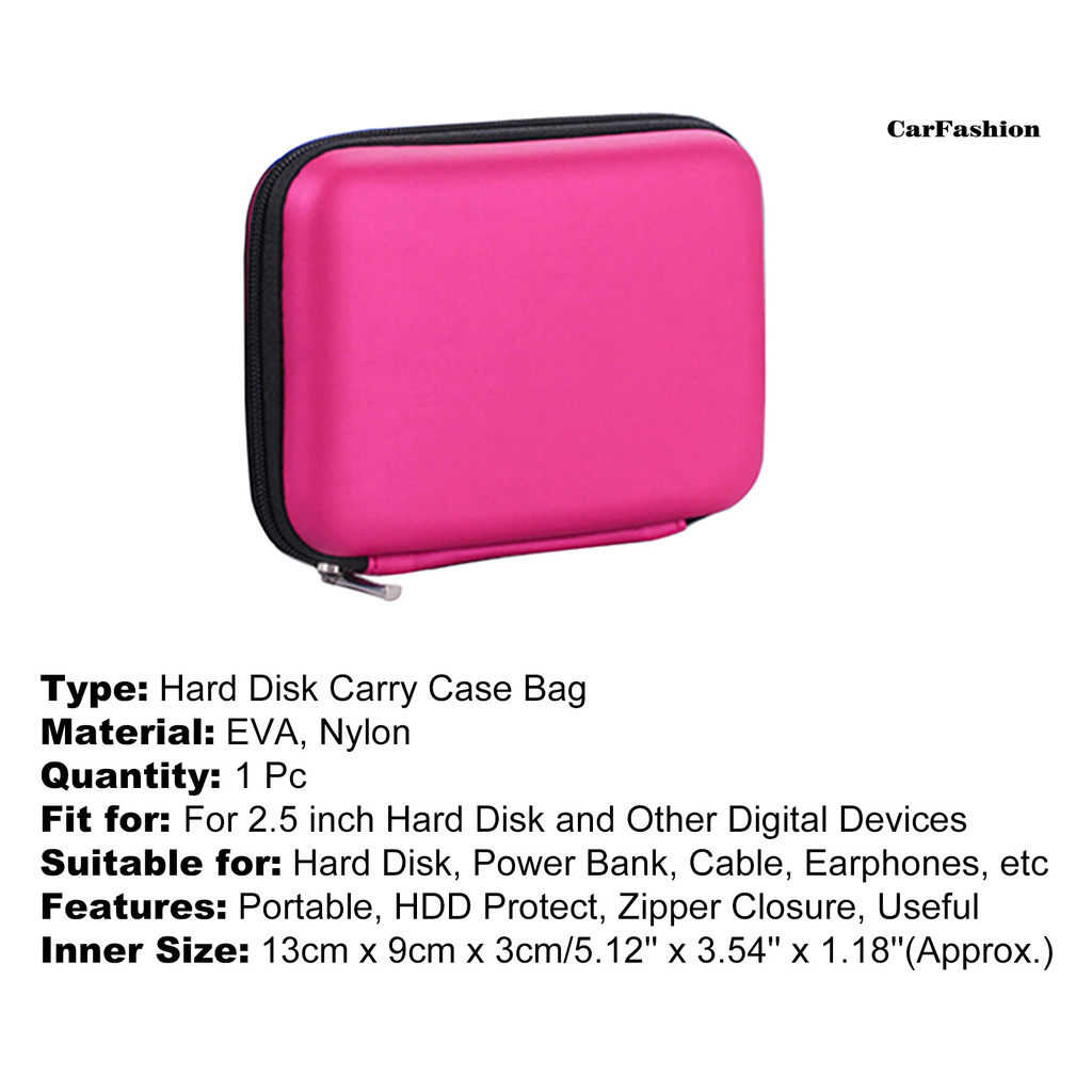 Túi Đựng Ổ Cứng Cdn 2.5 Inch Kèm Dây Kéo Tiện Dụng | BigBuy360 - bigbuy360.vn