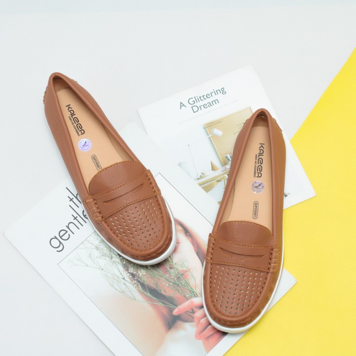 Giày bệt moca - Giày lười da bò thật cao cấp VNXK K498 ( Màu Nâu Bò )- thương hiệu Kaleea Việt Nam | BigBuy360 - bigbuy360.vn