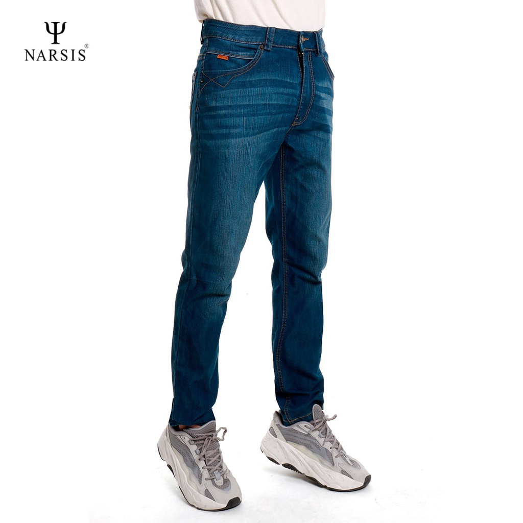 Quần jean bò baggy nam ống suông rộng Narsis G7011 hàng thiết kế chính hãng
