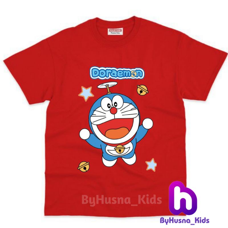 Áo thun cho bé trai và bé gái in hình hoạt hình Doraemon dễ thương, chất liệu cotton mềm mịn thoáng mát NTShirt