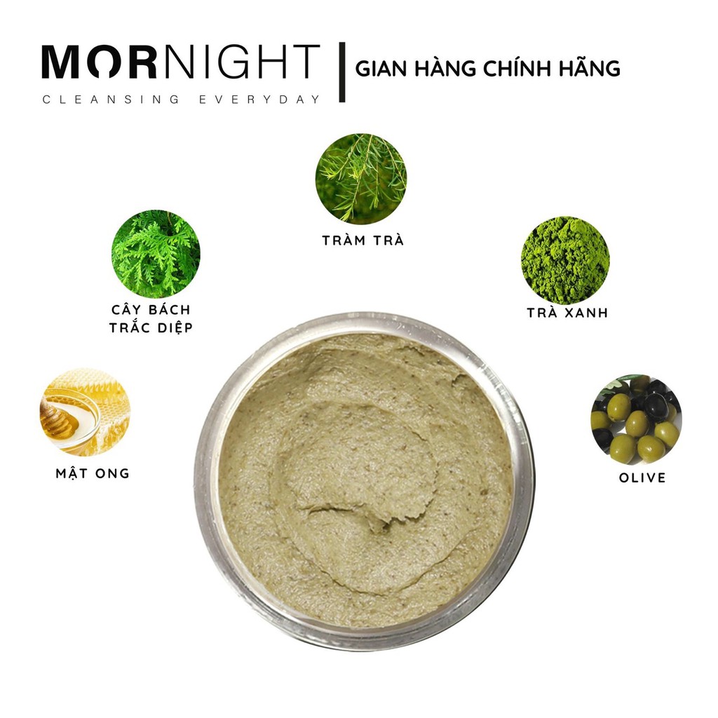 Sữa rửa mặt trà xanh MORNIGHT phiên bản sample mini, dành cho da dầu, da mụn, không gây khô da, không chứa paraben - 10G