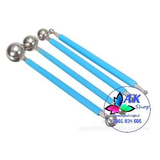2600.002 BỘ 4 DỤNG CỤ TẠO HÌNH FONDANT INOX