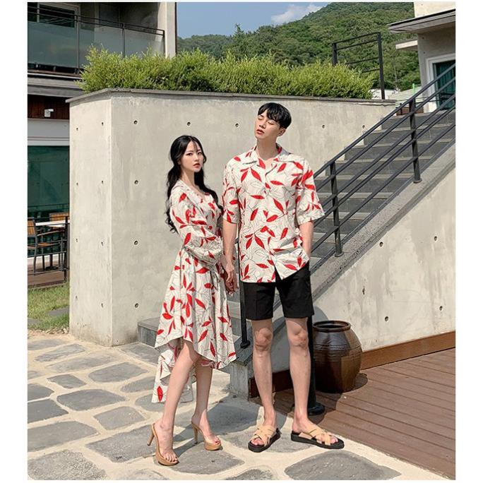Áo đôi nam nữ đẹp ❤️FREESHIP❤️ Đồ cặp đôi dễ thương chụp ảnh cưới đi biển nam nữ Hàn Quốc Couple AV54  ཾ