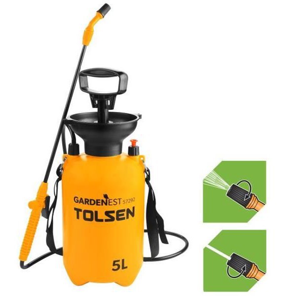 Bình phun tưới cây phun sương 5 lít cao cấp Tolsen 57292 phun xịt khử trùng sát khuẩn thuốc diệt côn trùng