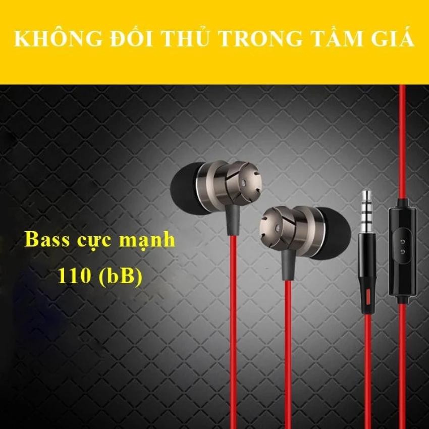 Tai nghe nhét tai Turbo Bass cho tất cả các dòng điện thoại có chân cắm 3.5 -dc2489