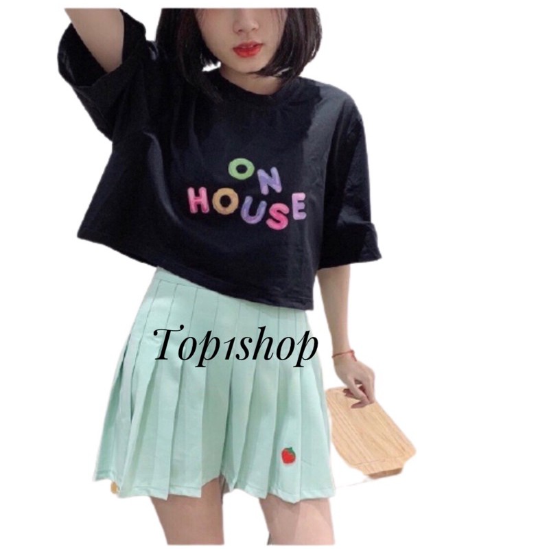 Áo croptop in hình On House