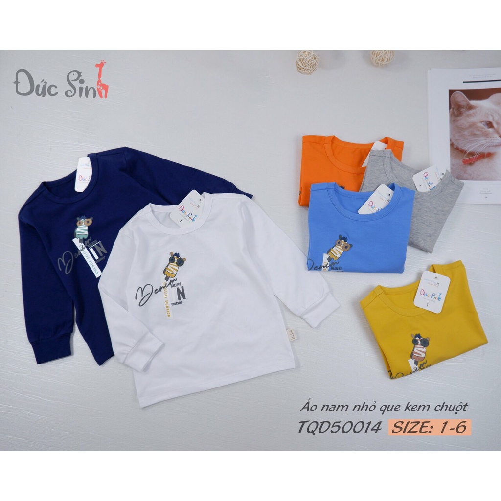 Áo nam nhỏ que kem chuột Đức Sinh 💥HÀNG VIỆT NAM CHẤT LƯỢNG CAO💥100% cotton mềm mại